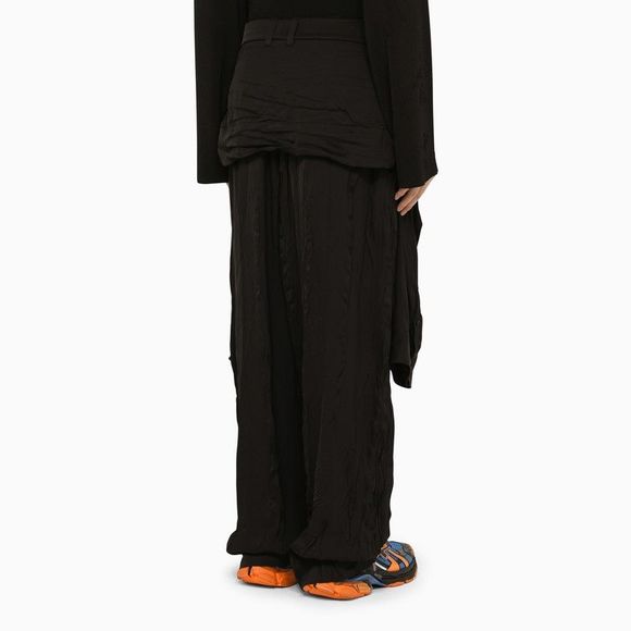 Balenciaga Black Draped Trousers - Picture 4 of 5